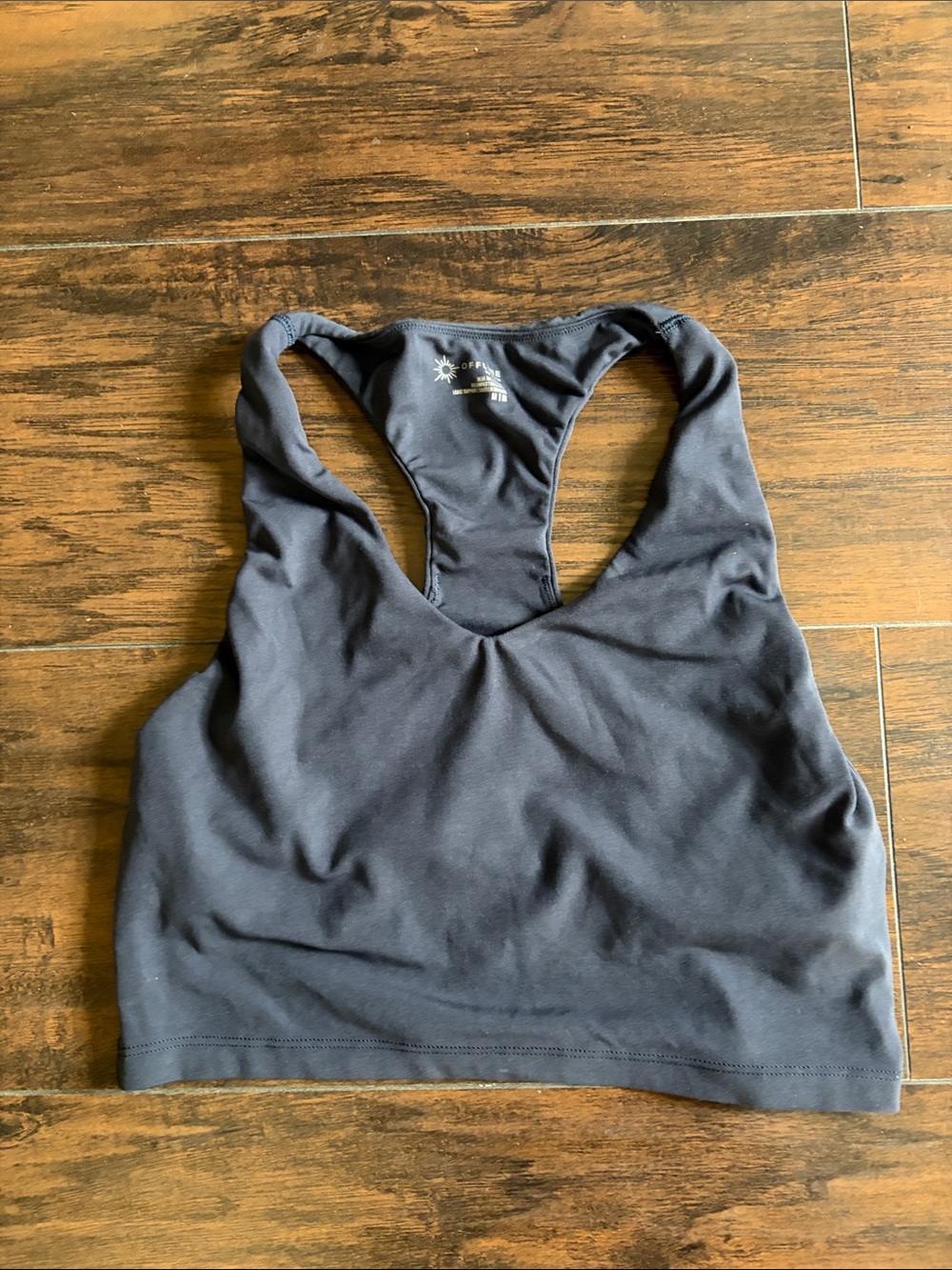 Black Racerback Sports Bra - Unbranded Comfort Support